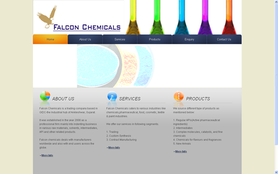 Websites: Falcon Chemicals