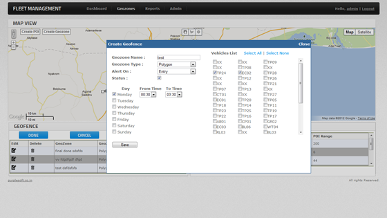 Web Applications: Fleet Management